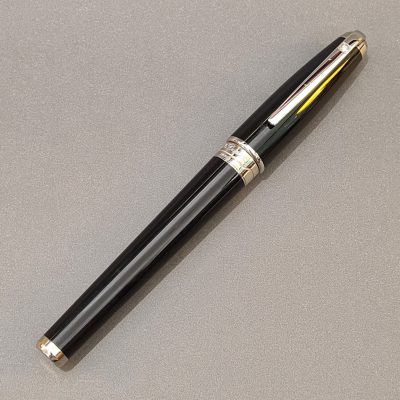 Stylo à bille noir, recharge d'encre noire à pointe fine, stylos moyens  pour homme et femme, stylos cadeaux, stylo professionnel, stylo de bureau